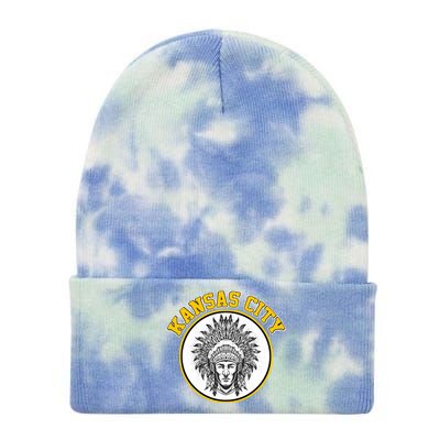 Kansas City Football Vintage Retro KC Logo Tie Dye 12in Knit Beanie