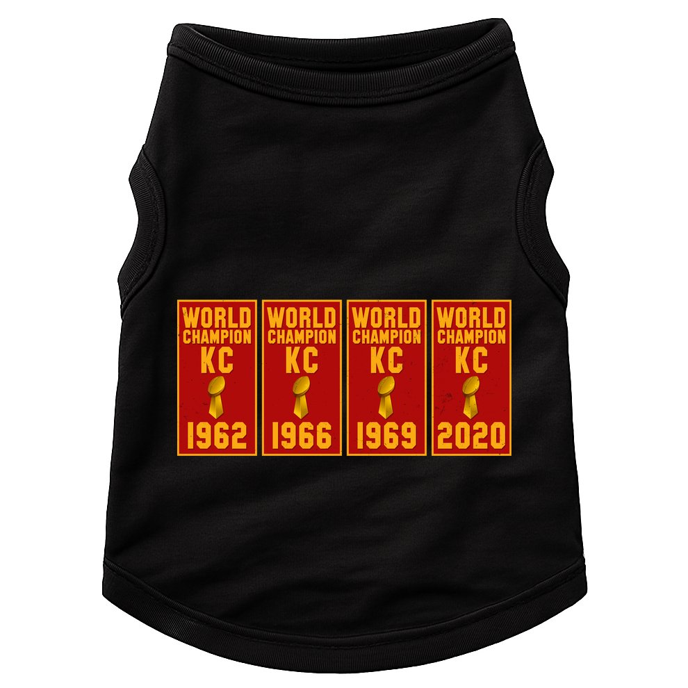 Kansas City Football World Champion Banners Doggie Tank
