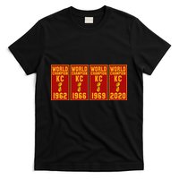 Kansas City Football World Champion Banners T-Shirt