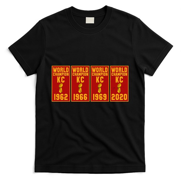 Kansas City Football World Champion Banners T-Shirt