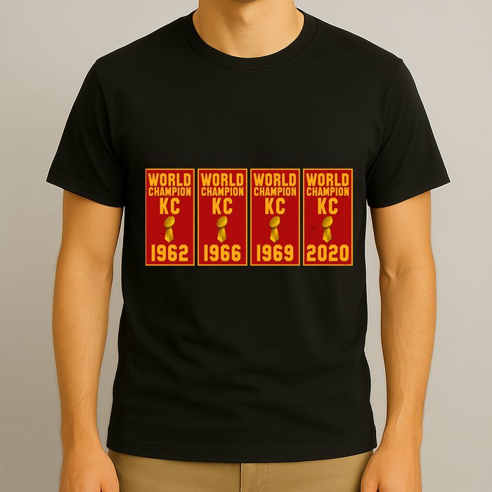 Kansas City Football World Champion Banners T-Shirt
