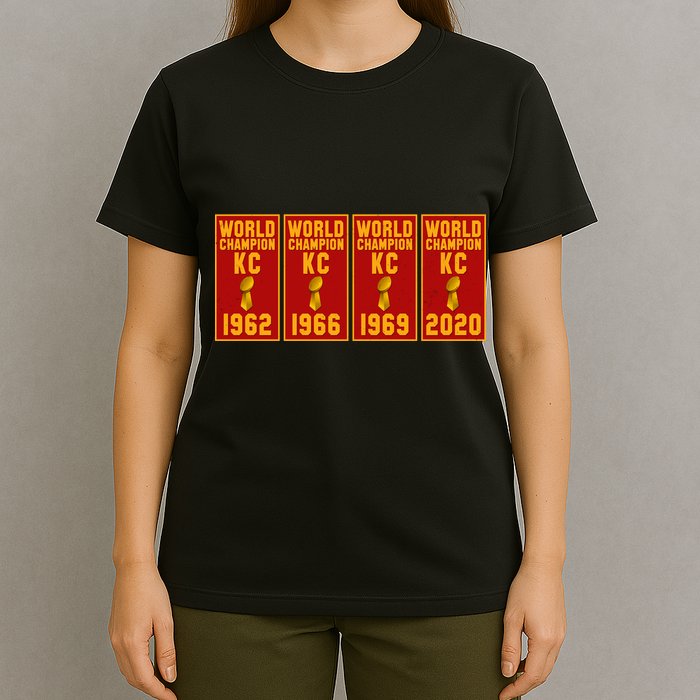 Kansas City Football World Champion Banners T-Shirt