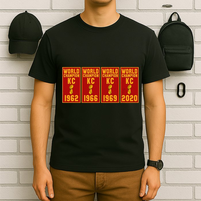 Kansas City Football World Champion Banners T-Shirt