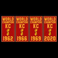 Kansas City Football World Champion Banners T-Shirt