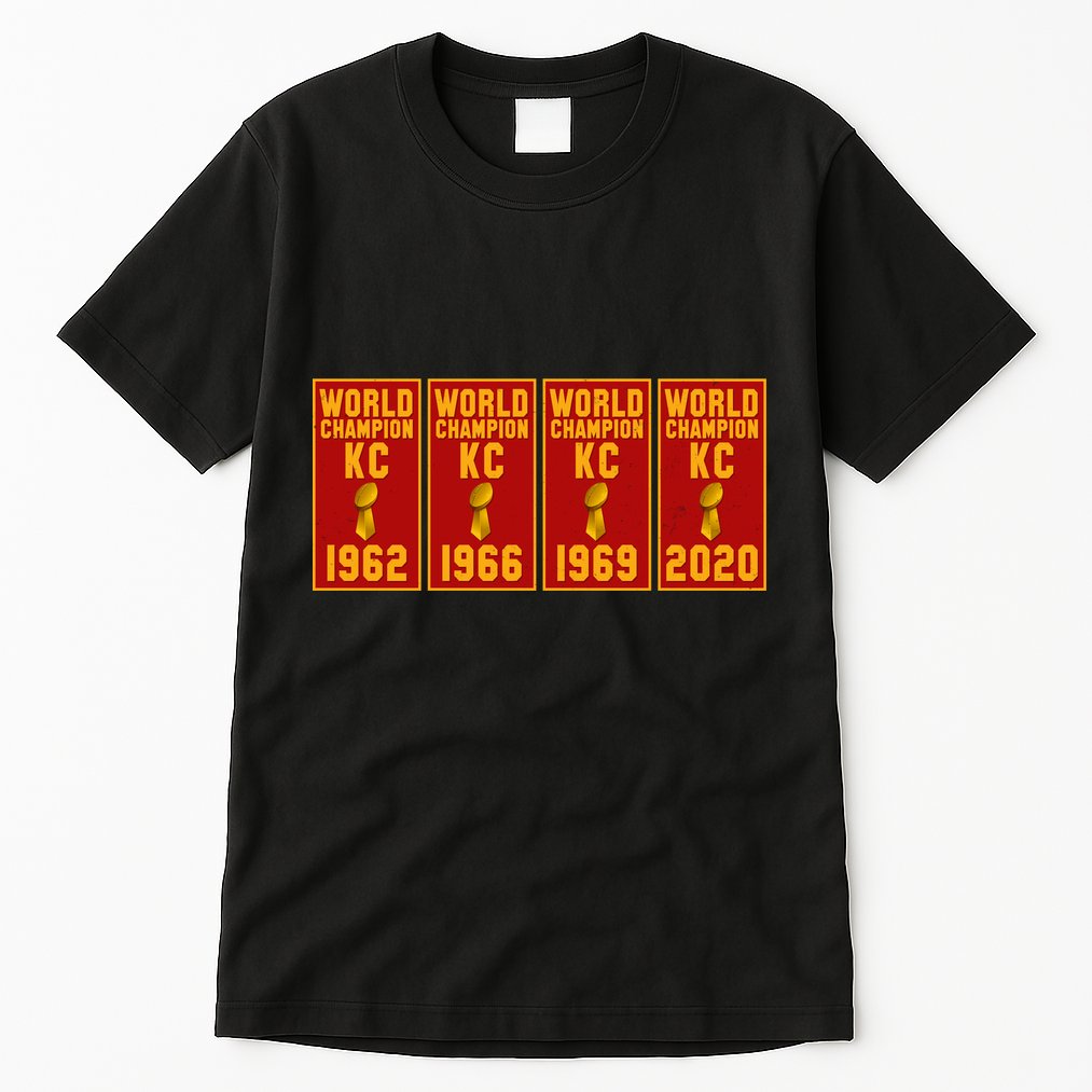 Kansas City Football World Champion Banners Tall T-Shirt