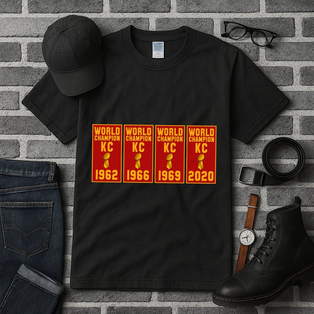 Kansas City Football World Champion Banners Tall T-Shirt