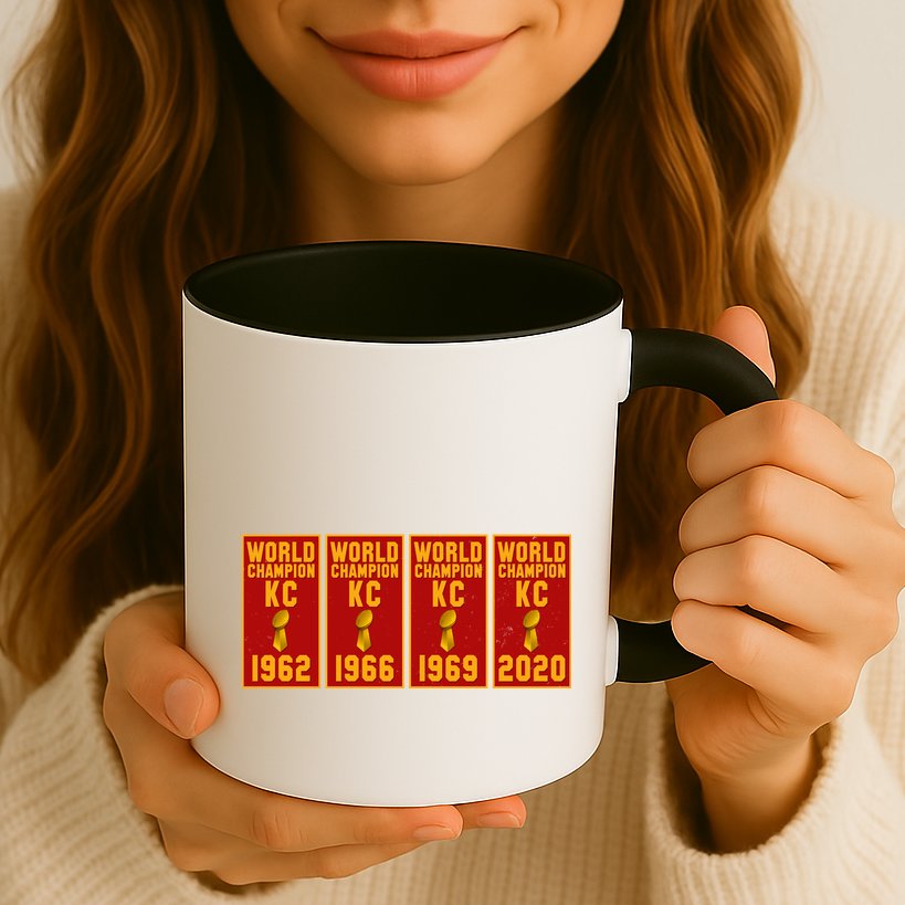 Kansas City Football World Champion Banners Mug