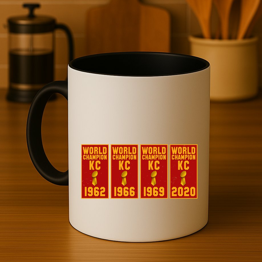 Kansas City Football World Champion Banners Mug