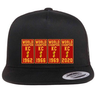 Kansas City Football World Champion Banners Flatbill Hat