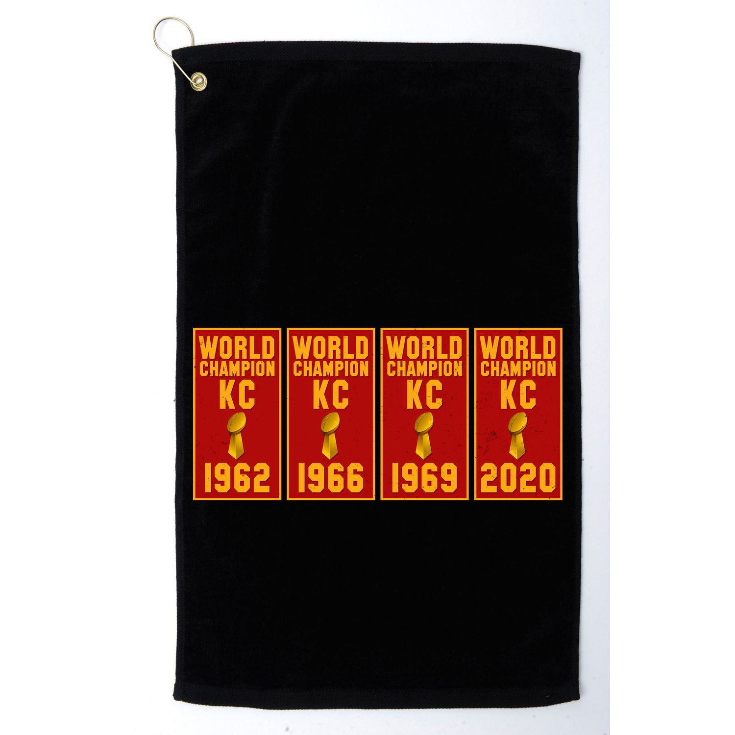 Kansas City Football World Champion Banners Golf Towel
