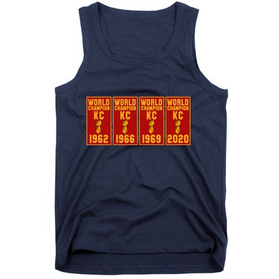 Kansas City Football World Champion Banners Tank Top