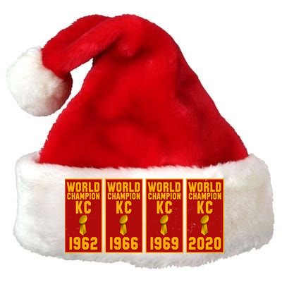 Kansas City Football World Champion Banners Premium Christmas Santa Hat