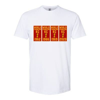 Kansas City Football World Champion Banners Softstyle CVC T-Shirt