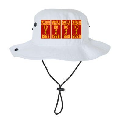 Kansas City Football World Champion Banners Legacy Cool Fit Booney Bucket Hat