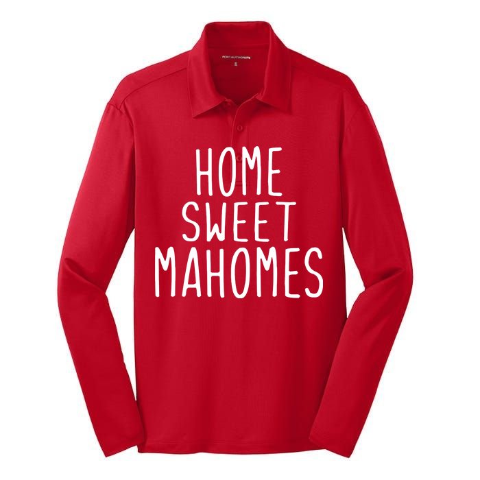 Kansas City Home Sweet Mahomes Silk Touch Performance Long Sleeve Polo