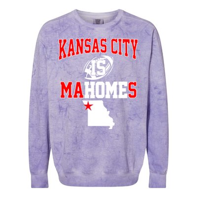 Kansas City is Mahomes Colorblast Crewneck Sweatshirt