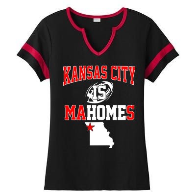 Kansas City is Mahomes Ladies Halftime Notch Neck Tee