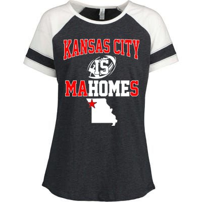 Kansas City is Mahomes Enza Ladies Jersey Colorblock Tee