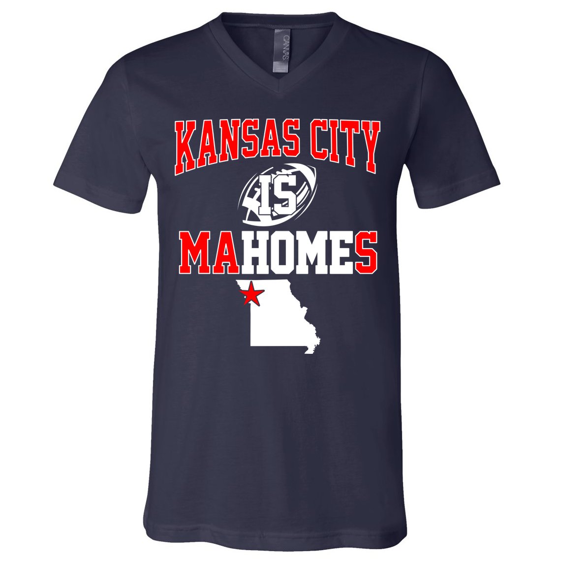 Kansas City is Mahomes V-Neck T-Shirt