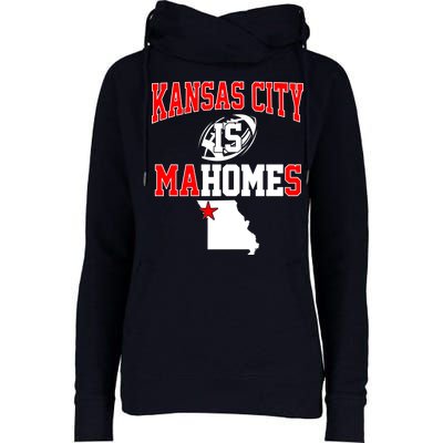 Kansas City is Mahomes Womens Funnel Neck Pullover Hood