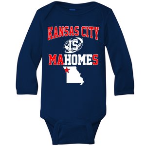 Kansas City is Mahomes Baby Long Sleeve Bodysuit