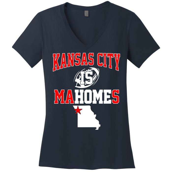 Kansas City is Mahomes Women's V-Neck T-Shirt