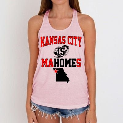 Kansas City is Mahomes Women's Knotted Racerback Tank