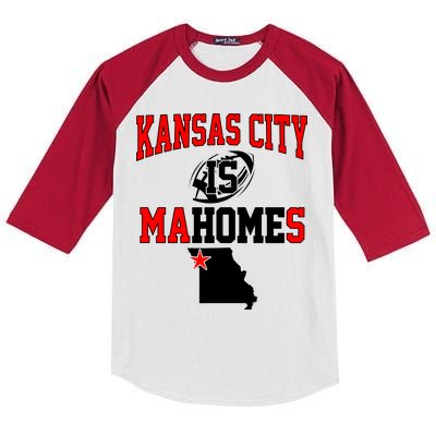 Kansas City is Mahomes Kids Colorblock Raglan Jersey