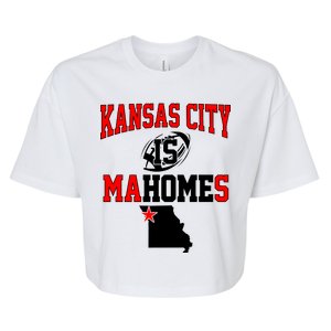 Kansas City is Mahomes Bella+Canvas Jersey Crop Tee