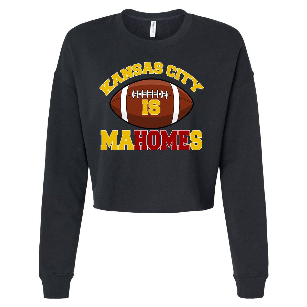 Kansas City Is Mahomes KC Football Fan Cropped Pullover Crew