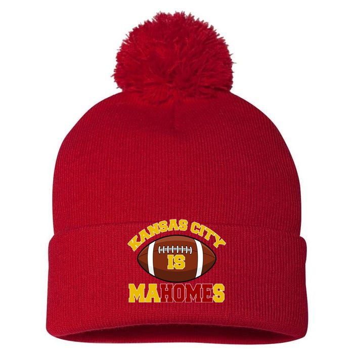 Kansas City Is Mahomes KC Football Fan Pom Pom 12in Knit Beanie