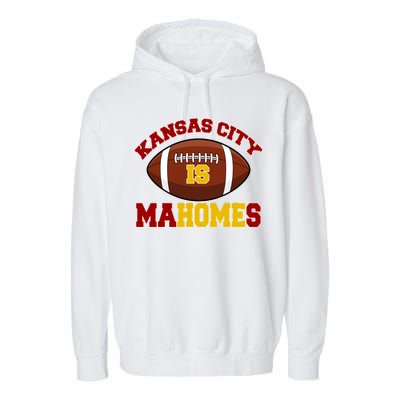 Kansas City Is Mahomes KC Football Fan Garment-Dyed Fleece Hoodie