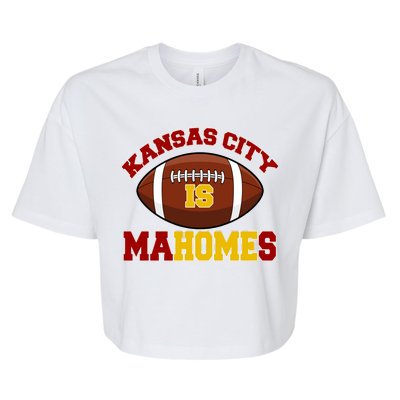 Kansas City Is Mahomes KC Football Fan Bella+Canvas Jersey Crop Tee