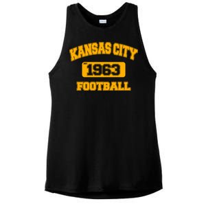 Kansas City KC Football Est 1960 Ladies PosiCharge Tri-Blend Wicking Tank