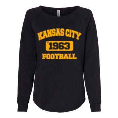 Kansas City KC Football Est 1960 Womens California Wash Sweatshirt