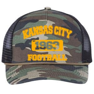 Kansas City KC Football Est 1960 Retro Rope Trucker Hat Cap