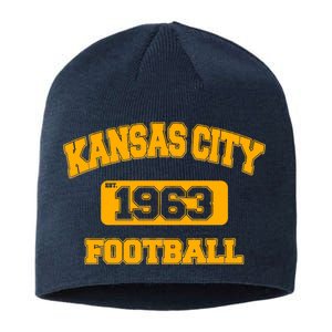 Kansas City KC Football Est 1960 Sustainable Beanie