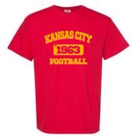 Kansas City KC Football Est 1960 Garment-Dyed Heavyweight T-Shirt