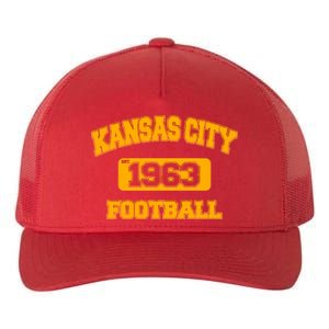 Kansas City KC Football Est 1960 Yupoong Adult 5-Panel Trucker Hat