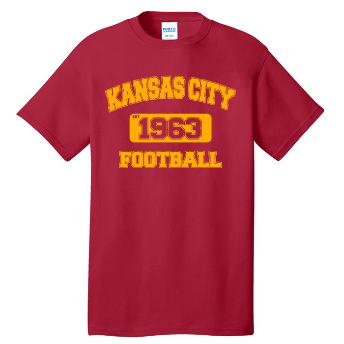 Kansas City KC Football Est 1960 Tall T-Shirt