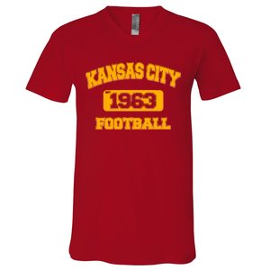 Kansas City KC Football Est 1960 V-Neck T-Shirt