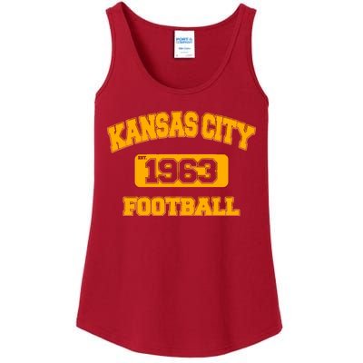 Kansas City KC Football Est 1960 Ladies Essential Tank