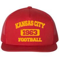 Kansas City KC Football Est 1960 Flat Bill Trucker Hat