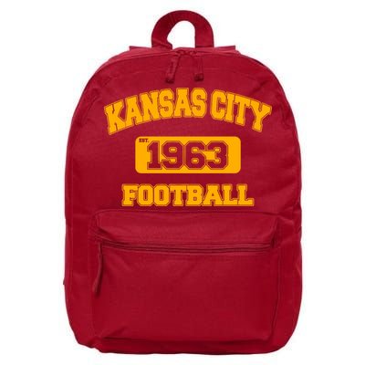 Kansas City KC Football Est 1960 16 in Basic Backpack