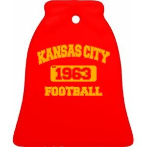 Kansas City KC Football Est 1960 Ceramic Bell Ornament