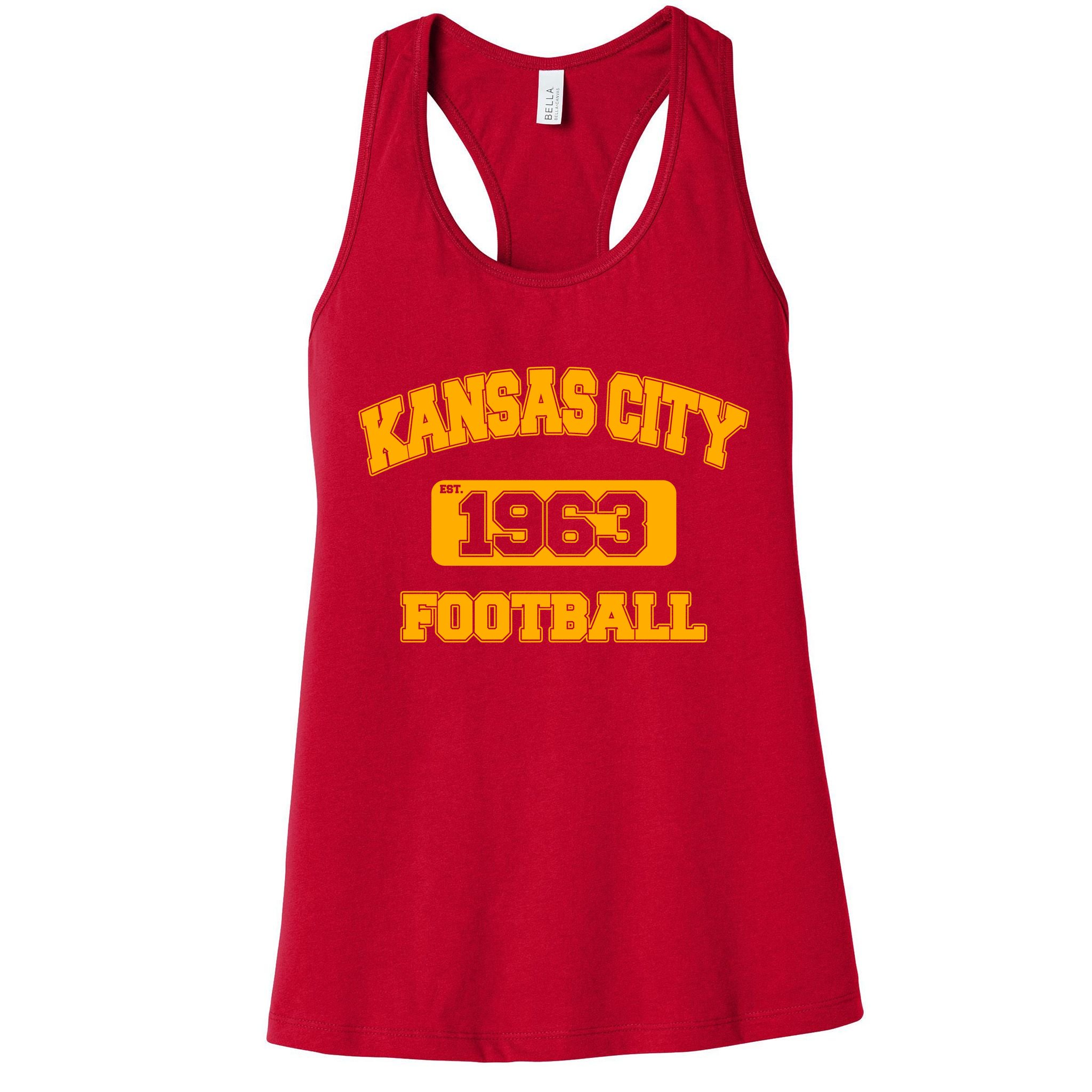Kansas City KC Football Est 1960 Womens Tank Top