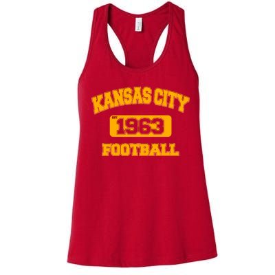 Kansas City KC Football Est 1960 Women's Racerback Tank