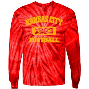 Kansas City KC Football Est 1960 Tie-Dye Long Sleeve Shirt