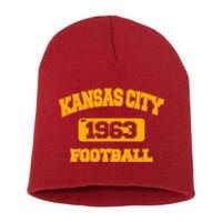 Kansas City KC Football Est 1960 Short Acrylic Beanie