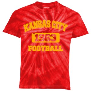 Kansas City KC Football Est 1960 Kids Tie-Dye T-Shirt